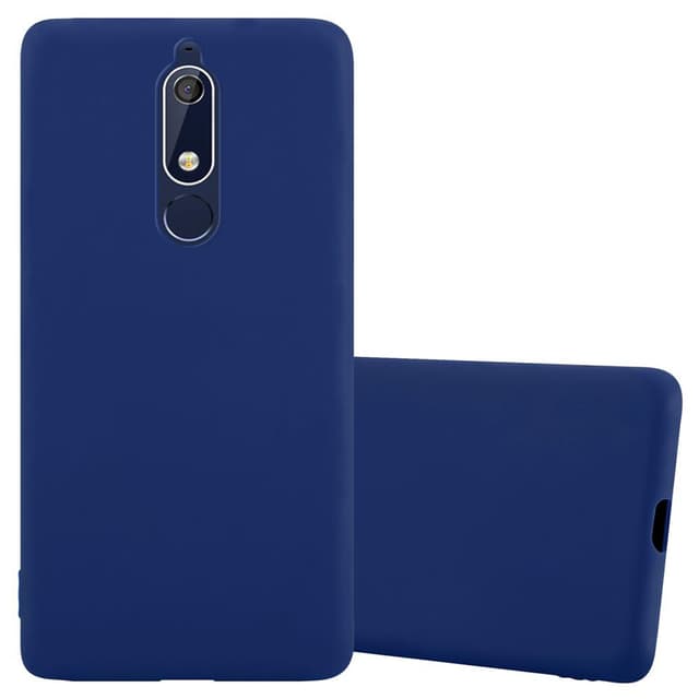 Deksel Nokia 5.1 Silikon cover (blå)