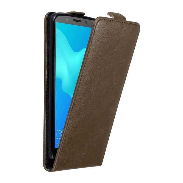 Honor 7S / Huawei Y5 2018 deksel flip cover (brun)