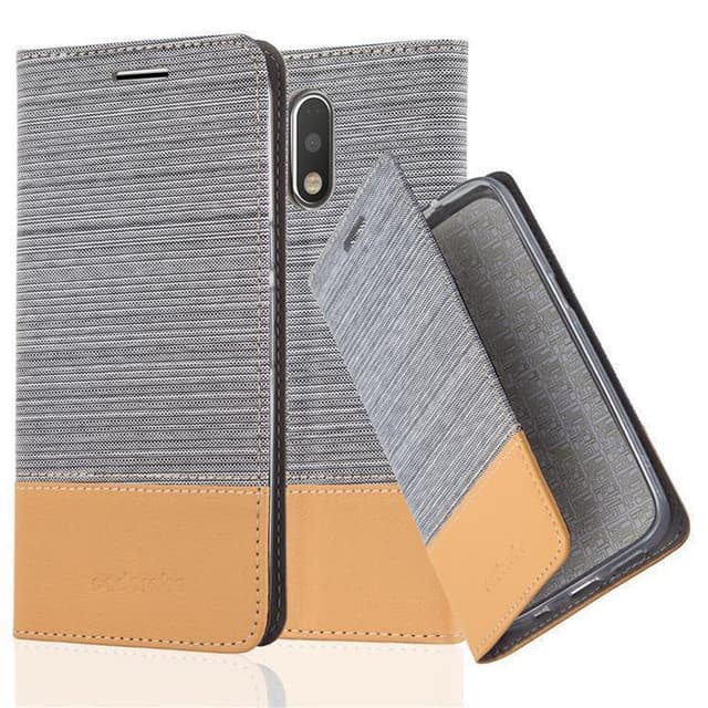 Motorola MOTO G4 / G4 PLUS Pungetui Cover Case (Grå)
