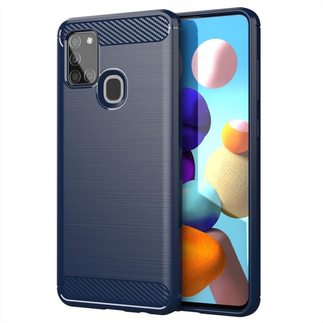 Samsung Galaxy A21s Skal Fodral Case (Blå)