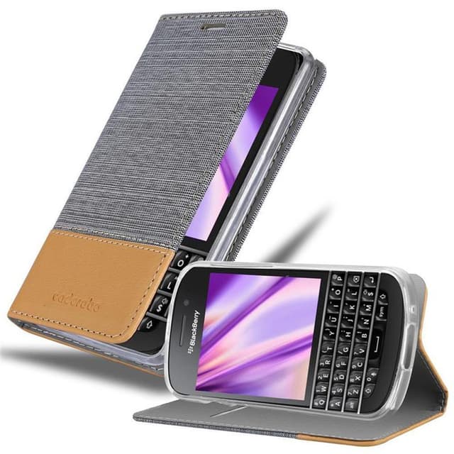 Blackberry Q10 Pungetui Cover Case (Grå)