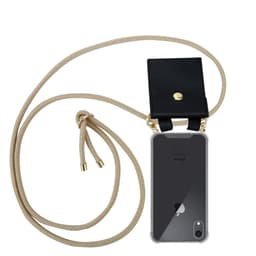iPhone XR Deksel med Halskjede (brun)