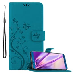Honor 9 LITE Plånboksfodral Skal (Blå)
