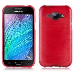 Samsung Galaxy J1 2015 Suojakuori Kotelo (Punainen)
