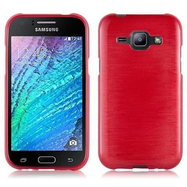 Samsung Galaxy J1 2015 Suojakuori Kotelo (Punainen)