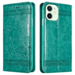 iPhone 12 MINI Plånboksfodral Skal (Turkos)