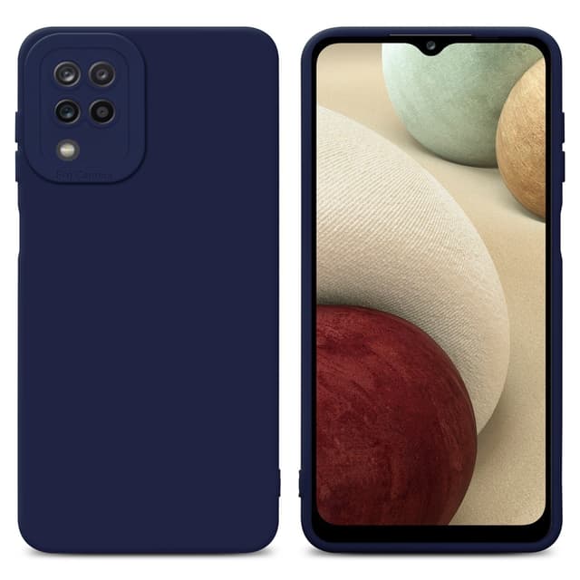 Samsung Galaxy A12 / M12 Cover Etui Case (Blå)