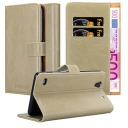 Cover Sony Xperia C4 Etui Case (Brun)