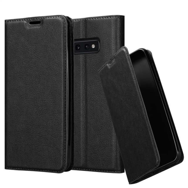 Samsung Galaxy S10e Suojakuori Lompakkokotelo (Musta)