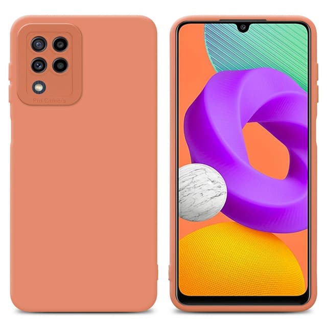 Samsung Galaxy M22 / M32 4G Suojakuori Kotelo (Oranssi)