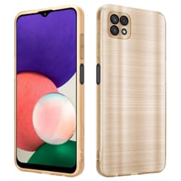 Samsung Galaxy A22 5G Silikondeksel Beskyttelse (gold)