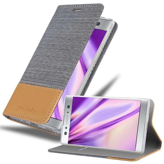 Sony Xperia XA2 ULTRA Plånboksfodral Skal (Grå)