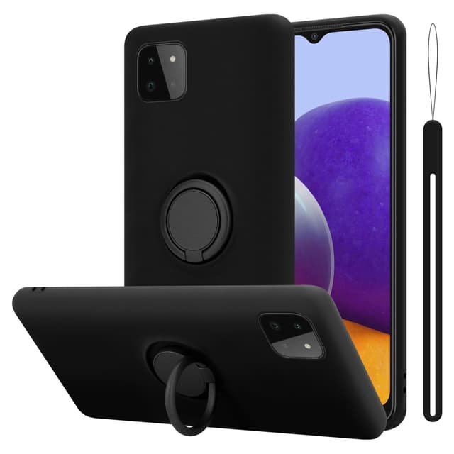 Samsung Galaxy A22 5G Suojakuori Kotelo (Musta)