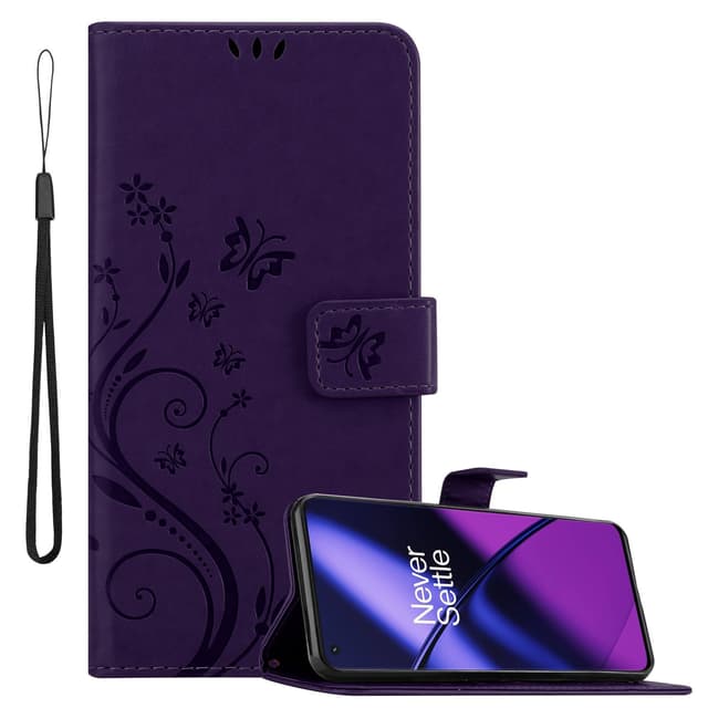 OnePlus 11 5G Suojakuori Lompakkokotelo (Violetti)