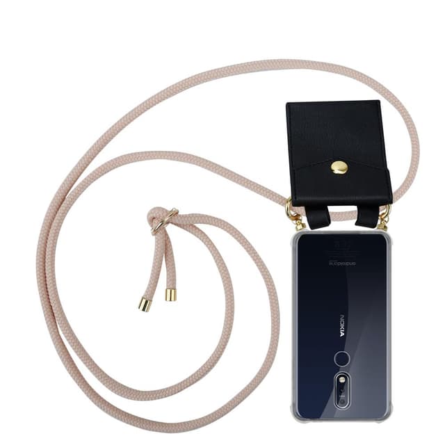 Nokia 7.1 Deksel med Halskjede (rosa)