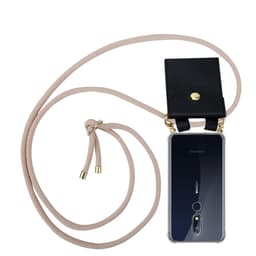 Nokia 7.1 Skal Fodral Kedja (Rosa)
