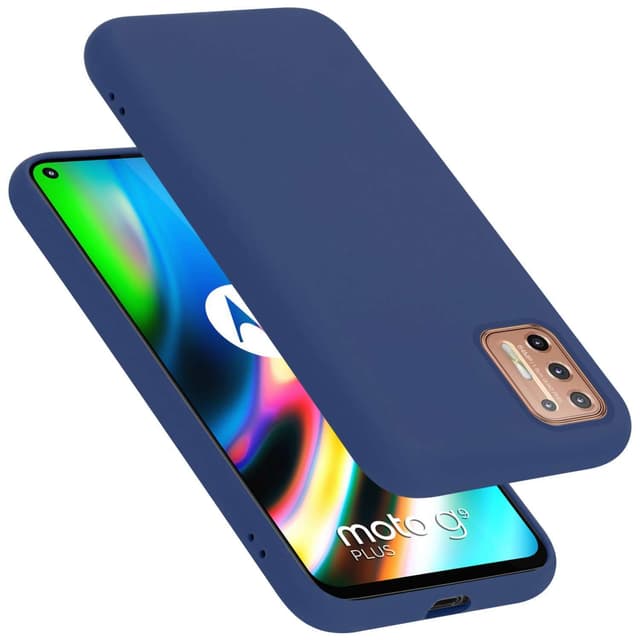 Motorola MOTO G9 PLUS Suojakuori Kotelo (Sininen)