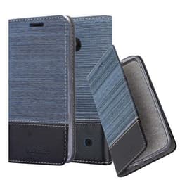 Nokia Lumia 550 Plånboksfodral Skal (Blå)