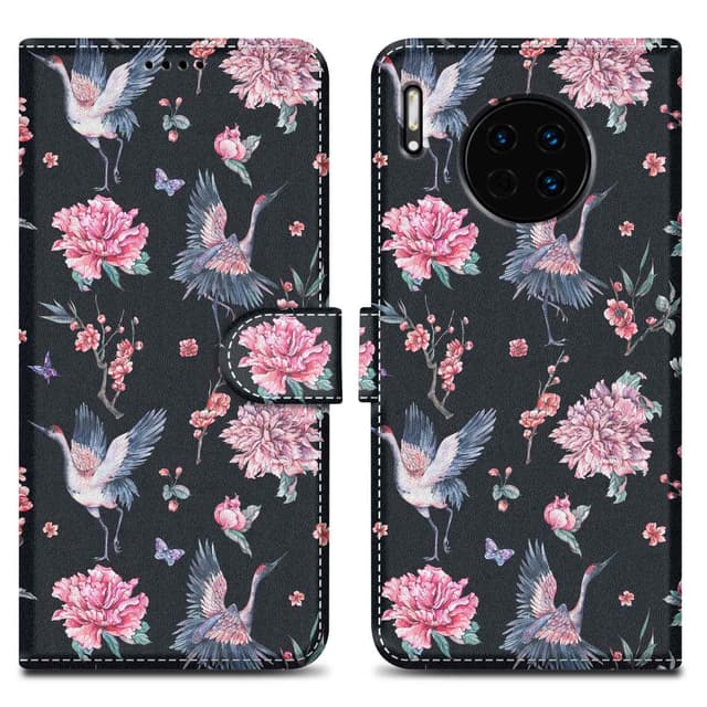 Huawei MATE 30 lommebokdeksel etui (svart)