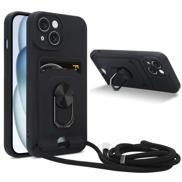 iPhone 15 Skal Fodral (Svart)