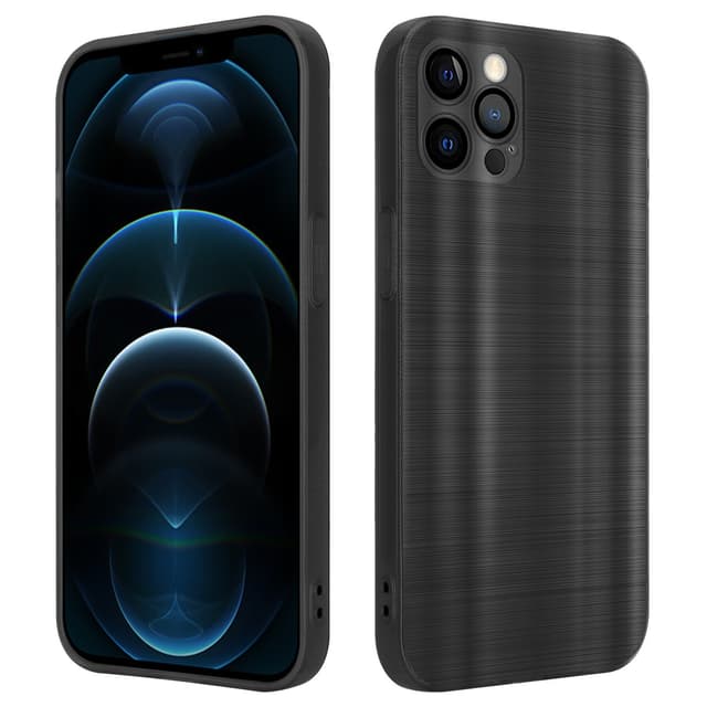 iPhone 12 PRO MAX Skal Fodral Case (Svwart)
