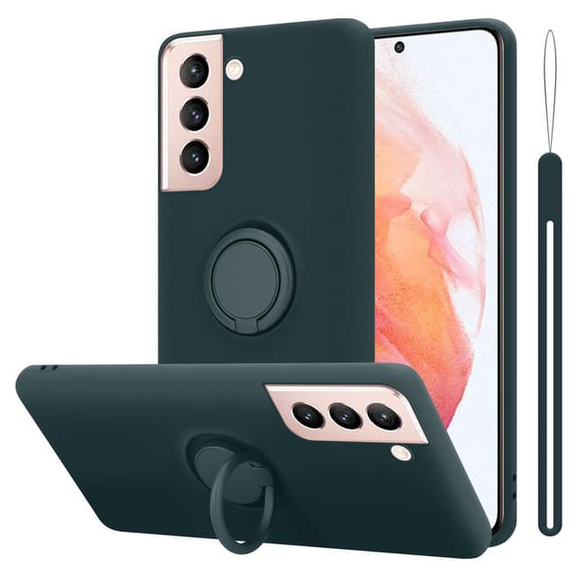 Deksel Samsung Galaxy S21 5G Ring Case (grønn)
