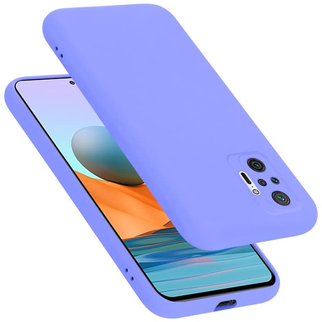 Xiaomi RedMi NOTE 10 PRO silikondeksel case (lilla)