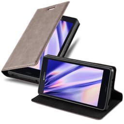 Sony Xperia Z3 COMPACT lommebokdeksel case (brun)