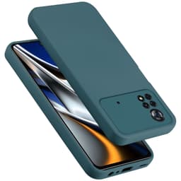 Xiaomi Poco X4 Pro silikondeksel case (grønn)