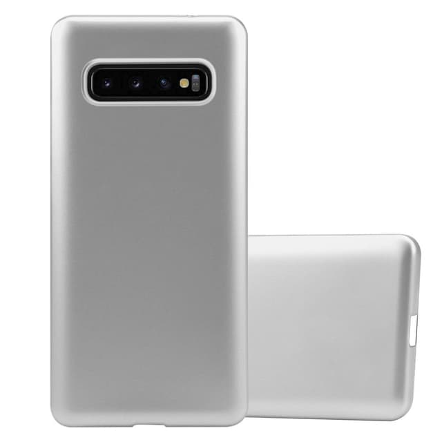 Samsung Galaxy S10 4G Cover Etui Case (Sølv)
