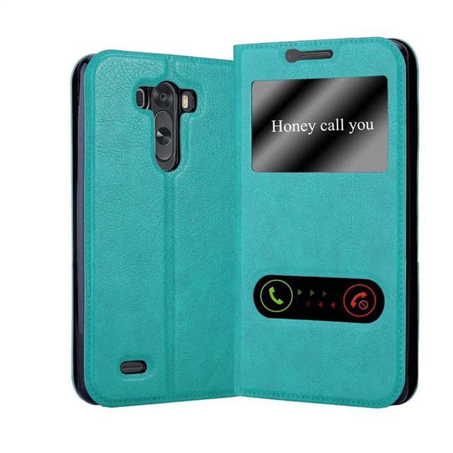 Lompakkokotelo LG G3 Case (Turkoosi)