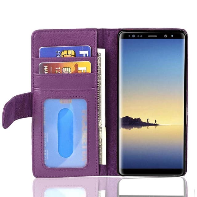Samsung Galaxy NOTE 8 Plånboksfodral Skal (Lila)