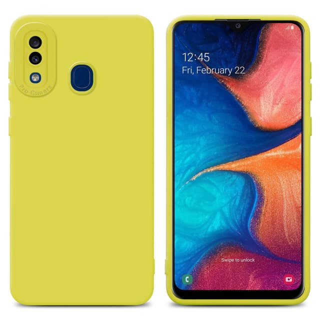 Samsung Galaxy A20 / A30 / M10s Skal Fodral Case (Gul)