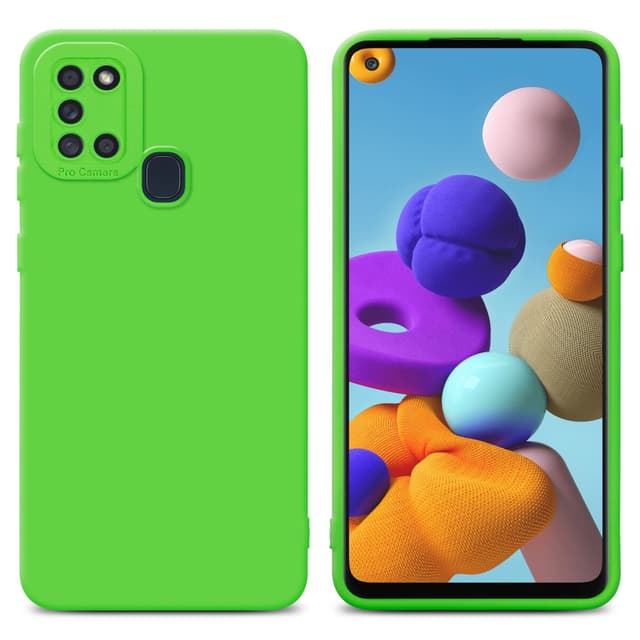 Samsung Galaxy A21s Cover Etui Case (Grøn)