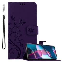Motorola EDGE+ Suojakuori Lompakkokotelo (Violetti)