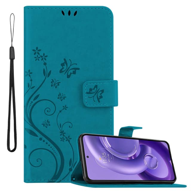 Motorola EDGE 30 NEO Pungetui Cover Case (Blå)