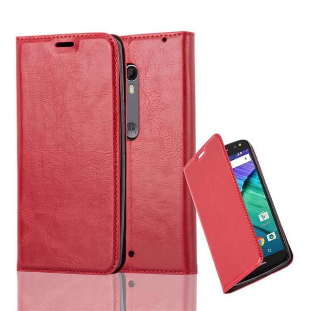 Motorola MOTO X STYLE lommebokdeksel case (rød)