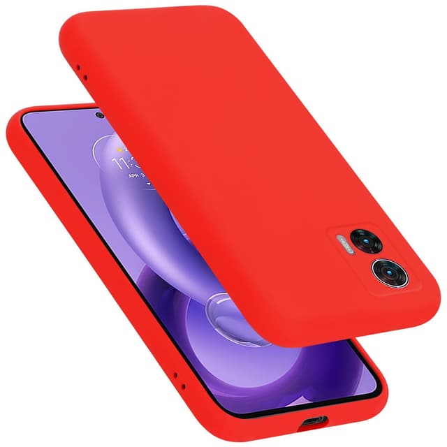 Motorola EDGE 30 NEO Skal Fodral Case (Röd)