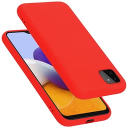 Samsung Galaxy A22 5G Skal Fodral Case (Röd)