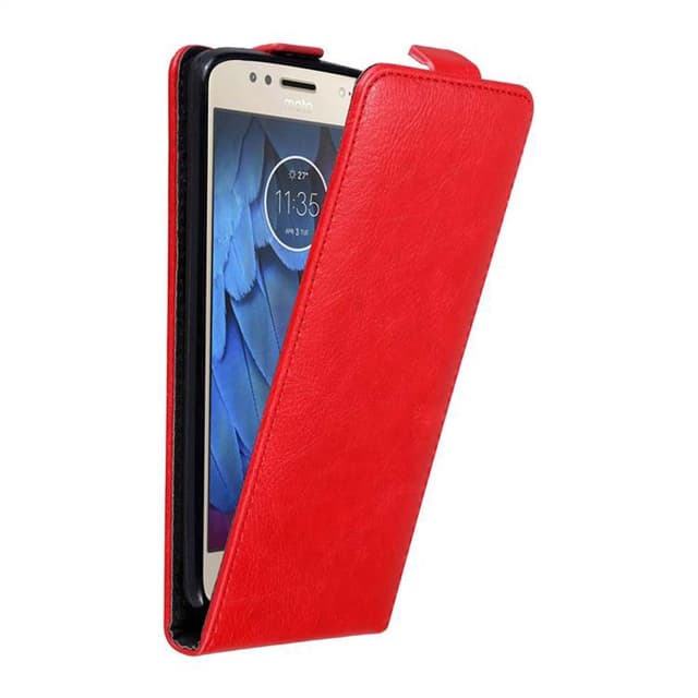 Motorola MOTO G5S Pungetui Flip Cover (Rød)