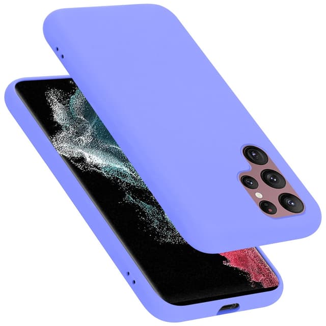 Samsung Galaxy S22 ULTRA silikondeksel case (lilla)