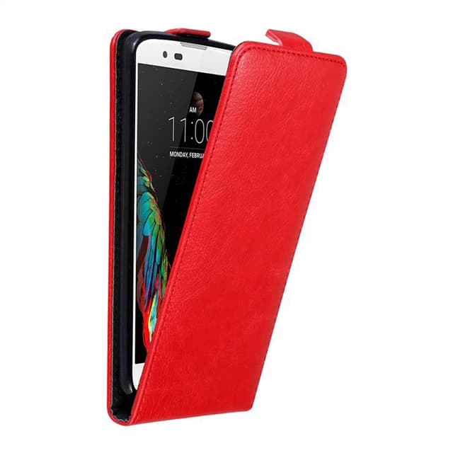 LG K10 2016 Flipfodral Skal (Röd)