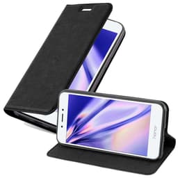 Honor 6A Suojakuori Lompakkokotelo (Musta)