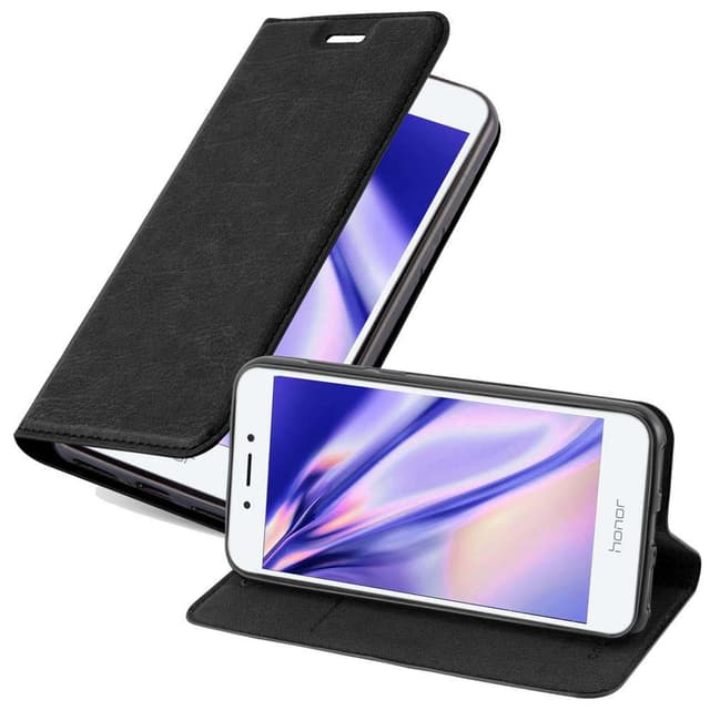Honor 6A Suojakuori Lompakkokotelo (Musta)