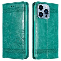 iPhone 13 PRO Suojakuori Lompakkokotelo (Turkoosi)