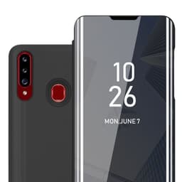 Suojakuori Samsung Galaxy A20s Lompakkokotelo (Musta)