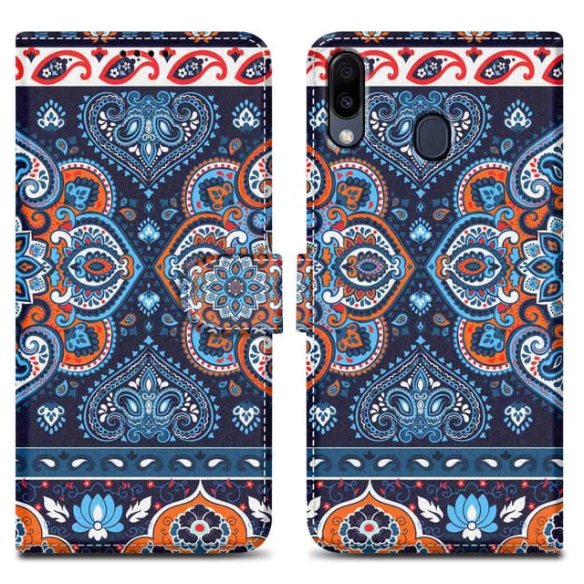 Samsung Galaxy M20 Plånboksfodral Skal (Blå)
