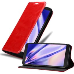 Alcatel 3C Suojakuori Lompakkokotelo (Punainen)