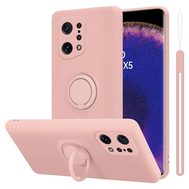 Oppo FIND X5 Cover Etui Case (Lyserød)