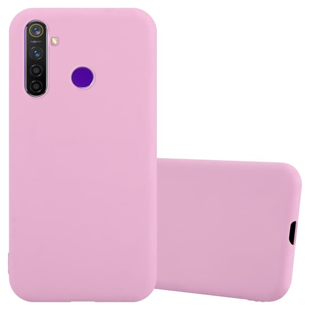 Deksel Realme 5 / 5i / 6i / C3 Silikon cover (rosa)